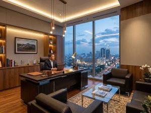 Interior Kantor Mewah Pakuwon City Surabaya