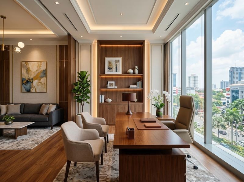 Interior Kantor Mewah Surabaya Selatan