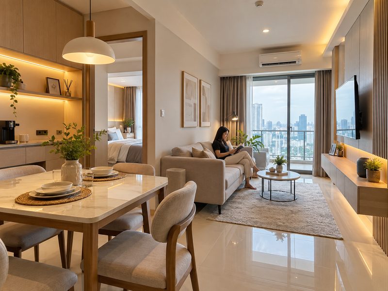 Jasa Interior Rumah Apartemen Anderson Surabaya Elegan