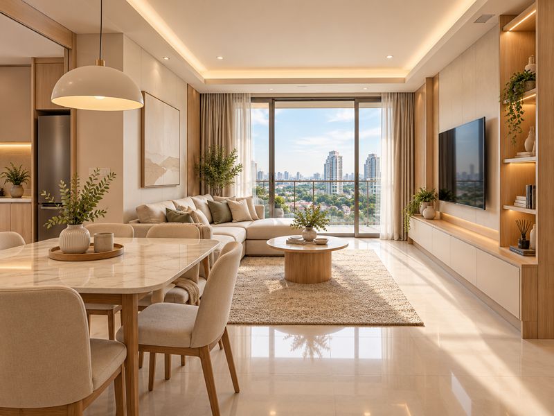 desain interior berkualitas apartemen tanglin surabaya unit sewa