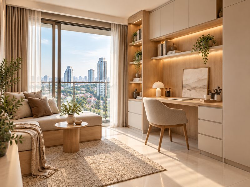 desain interior profesional apartemen tanglin surabaya ruang kerja