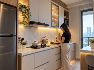 harga interior dapur trans icon