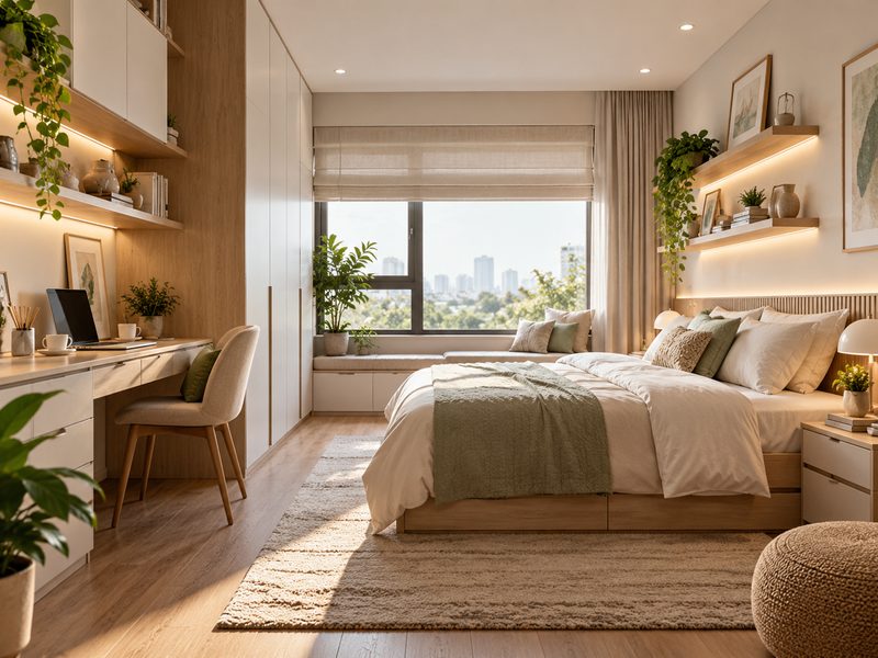 interior kamar aesthetic Surabaya Utara