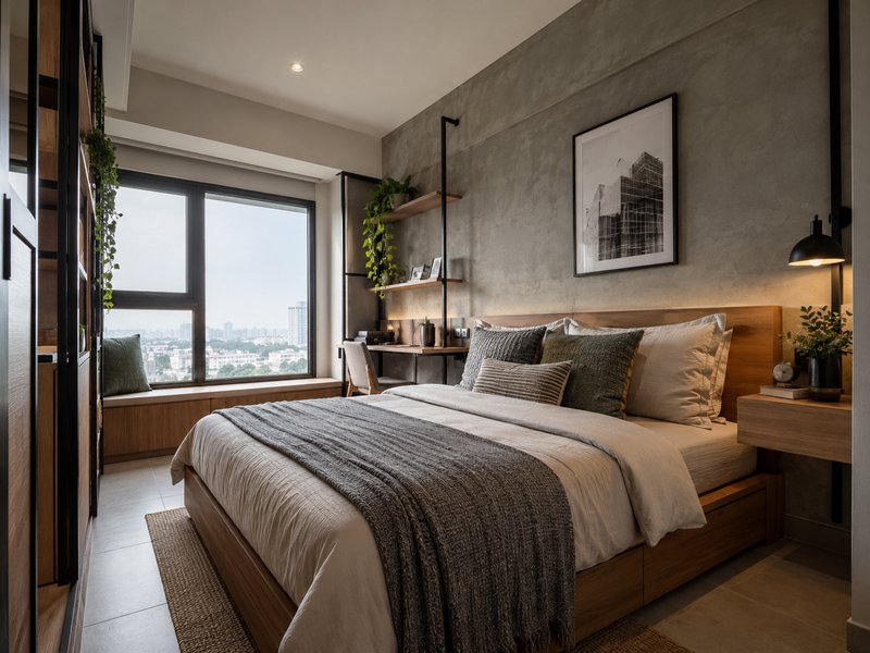 interior kamar apartemen industrial surabaya timur