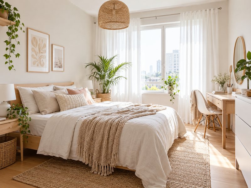 interior kamar Scandinavian Surabaya Utara