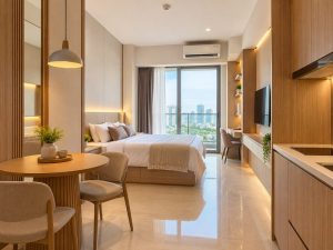 jasa interior apartemen Benson Surabaya minimalis