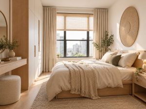 kamar japandi apartemen sewa minimalis