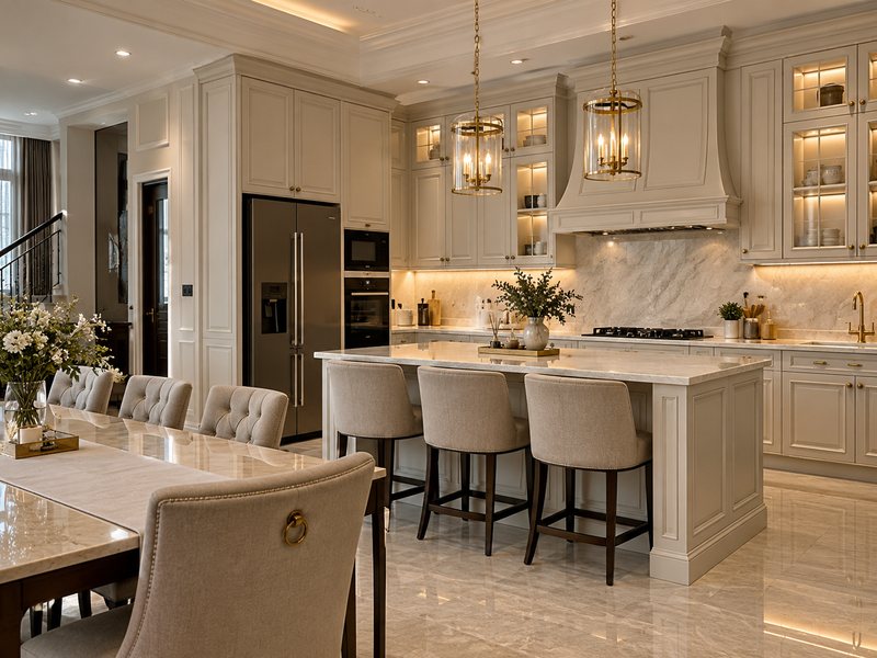 kitchen set klasik custom Graha Famili Surabaya