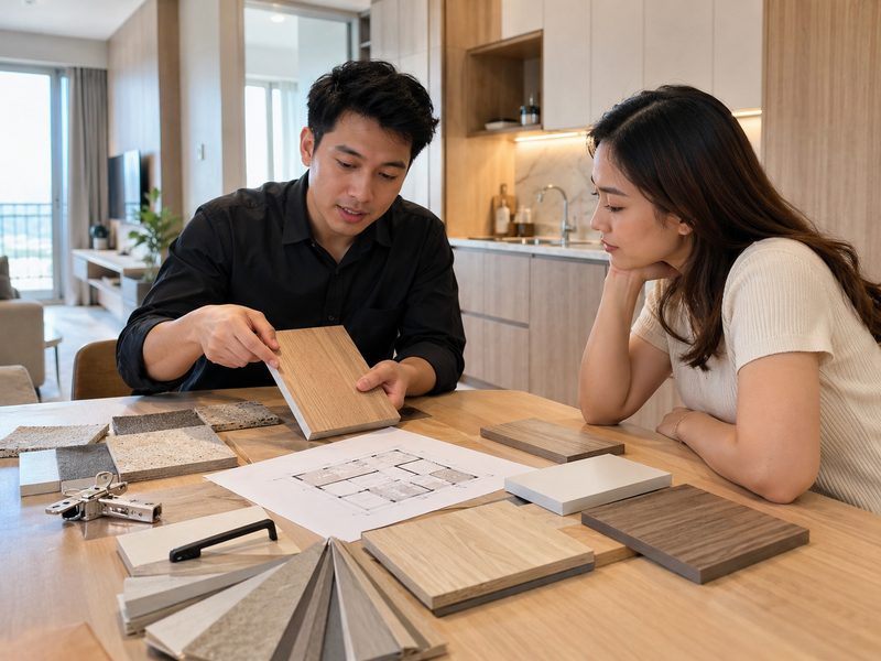 pemilihan material interior apartemen yang tepat