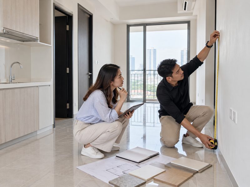 pengukuran interior apartemen Surabaya Barat